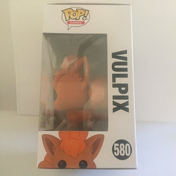 NEW 2020 SDCC Shared Exclusive Pokemon Vulpix Flocked Funko Pop Figure #580 - Picture 6 of 8